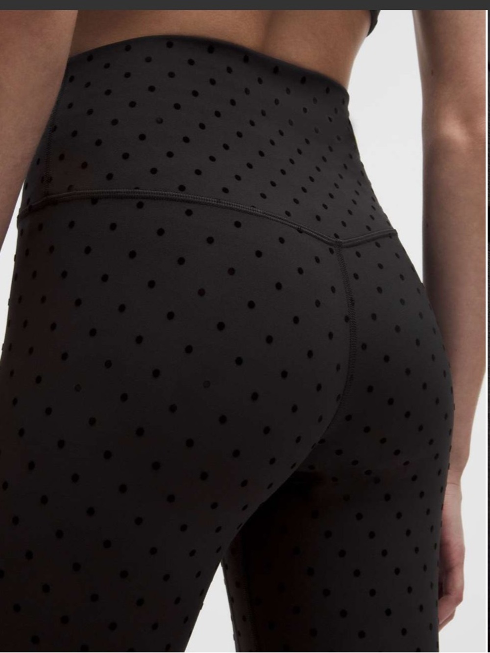 Like New Lululemon Align High-Rise Pant 28" *Flocked. Polka Flock Black. Size 8